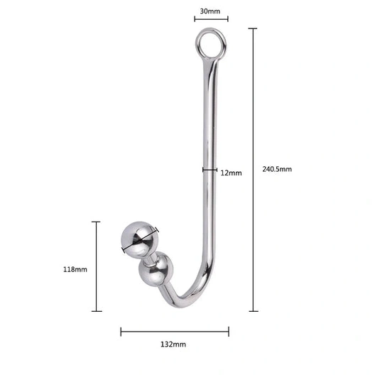 5334 Cuffs Hook with and Beaded Collar Elegant Anal 0403